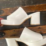 Lulus Curtis White Platform Mules Size 9 Photo 9