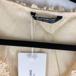 Bloomchic  Plain V Neck Floral Patchwork Blouse Apricot Yellow 18-20 Photo 5