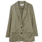 BB Dakota Urban Outfitters Tan Brown Plaid Blazer Jacket Small Photo 5