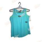 Alfani ‎ Woman Top Aqua Color Sleeveless W/ Embellished Size 6 Photo 4