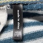 Anthropologie  Akemia Kin Striped V-Neck Long Sleeve Tunic Top Green White Photo 3