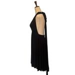 Elan Halter Dress OS Black Y2K Wide Sash Strap Boho Glam Festival Resort Elegant Photo 4
