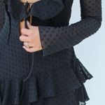 NWT Rumored Waterfall polka dot sheer Mini dress Black Size M Photo 1