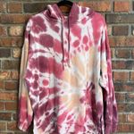 American Eagle womens ahh-mazingly soft jegging fit tie dye hoodie pink M Photo 0