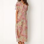 Petal and Pup Denim forum Cyril print maxi coverup paisley dress Iris oasis S Pink Photo 8