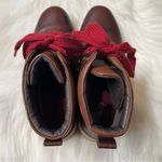 Bionica Womens Dalton red lace up brown leather waterproof hiking boots size 8m Photo 4