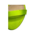 Schutz new  𒀭 Islah Satin + Crystal Heeled Sandals 𒀭Fresh Green [Neon] 𒀭 7.5M Photo 9