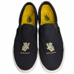 Vans x Harry Potter Shoes Womens 7.5 Black Hufflepuff Classic Slip On Streetwear Photo 3