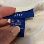 Apt. 9 White Chiffon High Low Maxi Skirt Size XL Photo 3