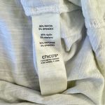 Chico's Chico’s White Multicolor Tropical Floral Print Short Sleeve Knotted Hem Top 1/M Photo 8