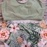 Unbranded Women's One Piece Bathing Swim Suit S SM Small Cutout Tropical Green Photo 11