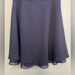 Tobi  Womens Navy V Neck Sheer Top Fit and Flare Mini Dress size S Photo 3