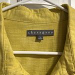 Sharagano  Yellow Sleeveless Belted Zip Up Dress with Functional Pockets Size 14 Photo 2