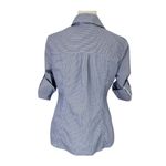 White House | Black Market ✨ Stripe Poplin City Camp Button Down Sz 8 Shirt✨ Photo 4