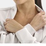 Avia Cropped Ribbed Open Front Cardigan Sweater Top Light Beige XS Photo 6