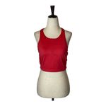 Outdoor Voices Outdoor‎ Voices Red Racerback TechSweat Crop Tank Top Size M Photo 3