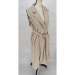 J. Jill Wearever Collection Vest Jacket Cardigan Beige Size Medium Photo 6