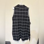 Anthropologie  Quinn Windowpane Longline Duster Vest -NEW- One Size Photo 3