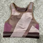 Nike  Pink Mauve Colorblock Sports Bra Size S Photo 2