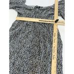 Slate + Willow Slate &‎ Willow Dress Womens Small Black White Ditsy Floral Tie Front Midi Photo 8