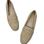 Joie  Suede New Leather Braided Trim Loafers Flats Minimalist Comfort Tan Size 7 Photo 0