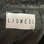 LIONESS  Diamonds In The Sky Black Sequin Ruched Mini Pencil Bodycon Skirt Sz XS Photo 3