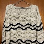 Foreign Exchange  Woman's Thick Knit Black & Cream Sweater Size M/L Photo 1