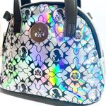 Disney 100 Years Silver Holographic Double Handle Bag Classic Princess Print Photo 6