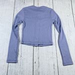 Outdoor Voices Cozy Rib Knit Cropped Snap Cardigan Photo 4