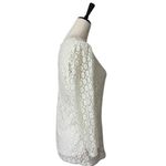 Riley & Rae Lace Top 3/4 Sleeves Round Neck Cream Pullover Women's Size Medium Photo 3