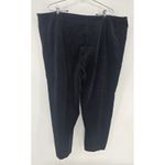 Eileen Fisher  Women Velvet Cordury‎ Size Zip Black Pants Size 1X Photo 2