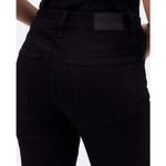 Madewell  Mid Rise Kick Out Crop Jeans Black Flare Stretch Minimalist US 23 NWT Photo 5