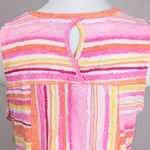 Striped Pink and Orange Midi Dress Photo 4