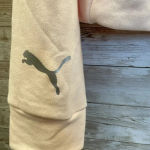  Womens L Sweatshirt Peach 1/2 Zip White Puma Pattern Pullover Athletic‎ Photo 7