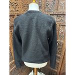 Pierre Cardin  L SWEATER BLACK CARDIGAN WOOL FULL ZIP Vtg Photo 2