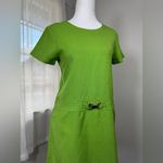 Vintage ‘80s Sylvia White Lime Green Short Sleeve Mini Dress Size XXS Photo 3