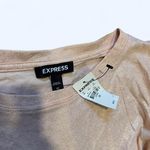 EXPRESS  Women's Peach and Cream Shirt Photo 3