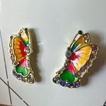ALDO earrings multi colored butterfly studs/ helix piercing multi function Photo 1