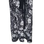 Bloomchic NWT Floral Print A Line Butterfly Sleeves Midi Dress in Black/White Photo 10