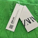 ZARA NWT  QUILTED SKIRT GREEN HIGH WAISTED Photo 12