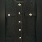 Derek Lam  Black Tweed Jacket wool blend Photo 5