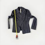 Bailey 44 Black Military Style Blazer Black Jane Jacket Asymmetrical Button M Photo 8