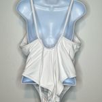 Andies Swim The Paloma White Ribbed One Piece Swimsuit SIZE XXL Photo 1