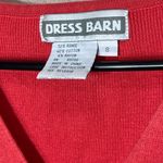 Dress Barn  Women pink Short Sleeve Embroidered Rose Cardigan Sweater Size 8 Photo 3