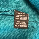 Jane Ashley  Wool Sweater size XL BNWOT teal color very pretty length 28” bust 42 Photo 7