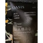 Oasis Women's Black Floral Sleeveless Square Neck Cami Camisole Tank Top Size 6 Photo 2