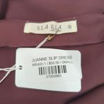 Illa Illa Illa‎ Illa Juanne Midi Slip Dress Mauve Asymmetrical Small NWT Photo 9