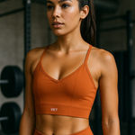 Set Active Luxform® V-Neck Bra – XS – Rust/Clay Orange Photo 0