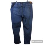 American Eagle Blue Stretch Tomgirl Button Fly Jeans Long Size 20 L Photo 1