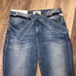 frame denim Frame Le High Straight Tie Waist Raw Hem Jeans Size 25 NWOT Photo 5